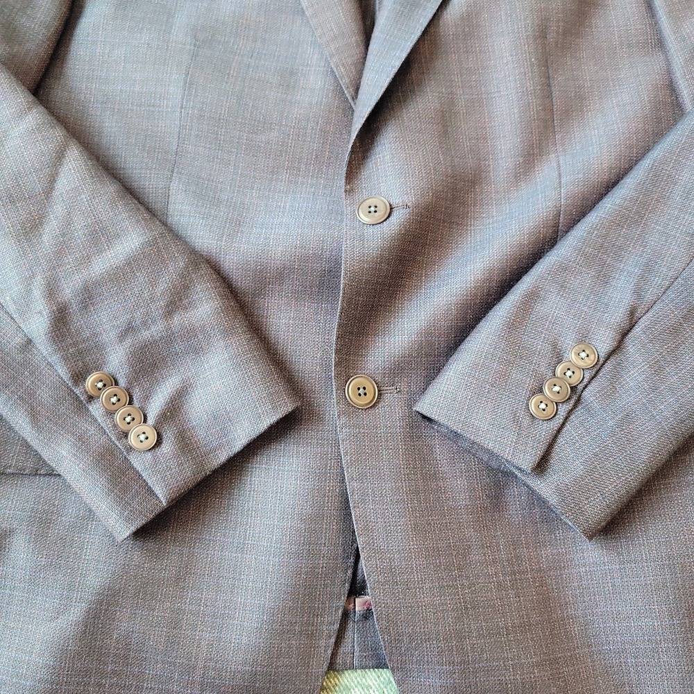 Psycho Bunny Blazer Men's 42R‎ Purple Wool Robert Godley Union Skull Lining - Picture 3 of 13